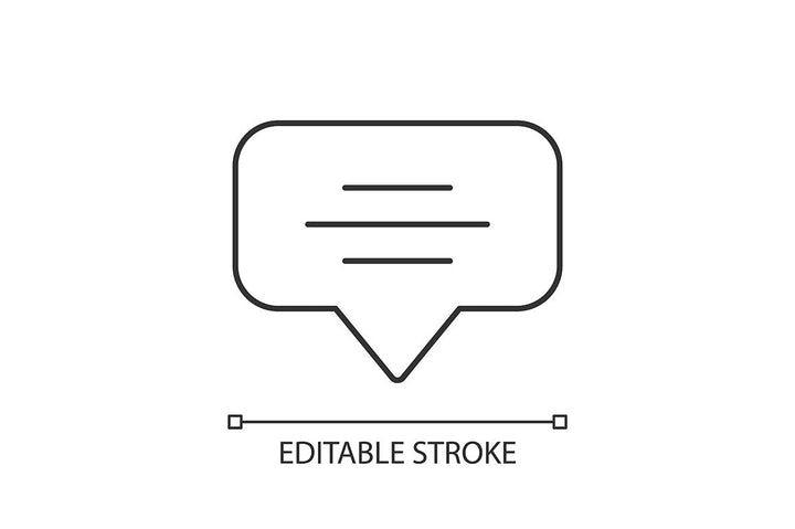 Dialogue box pixel perfect linear icons set