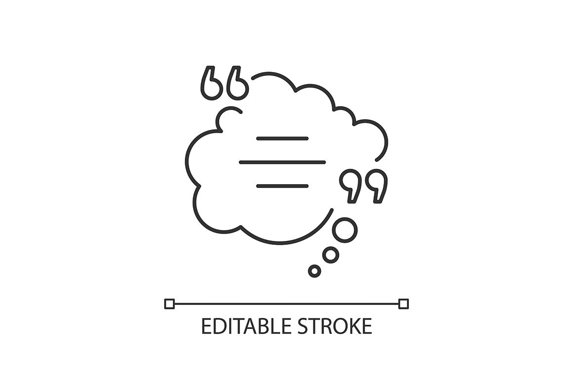 Dialogue box pixel perfect linear icons set