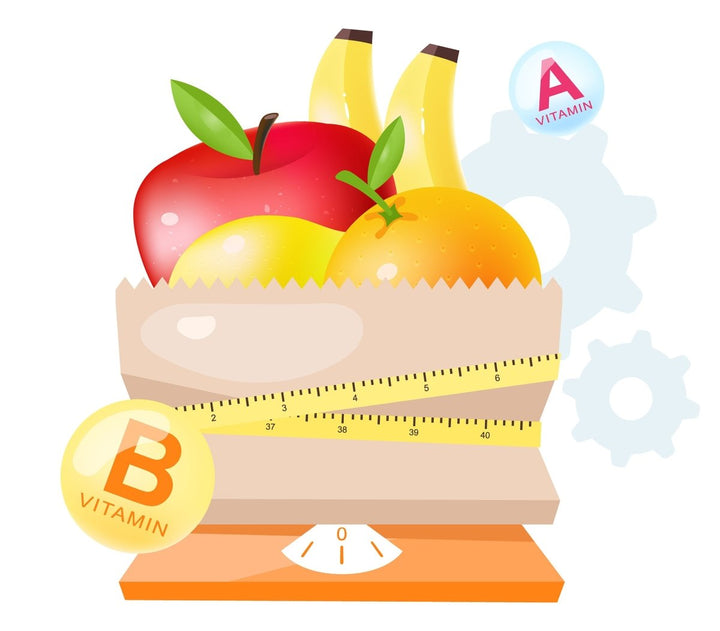 Dietology experts flat vector illustrations set. Fresh vitamins containing fruits