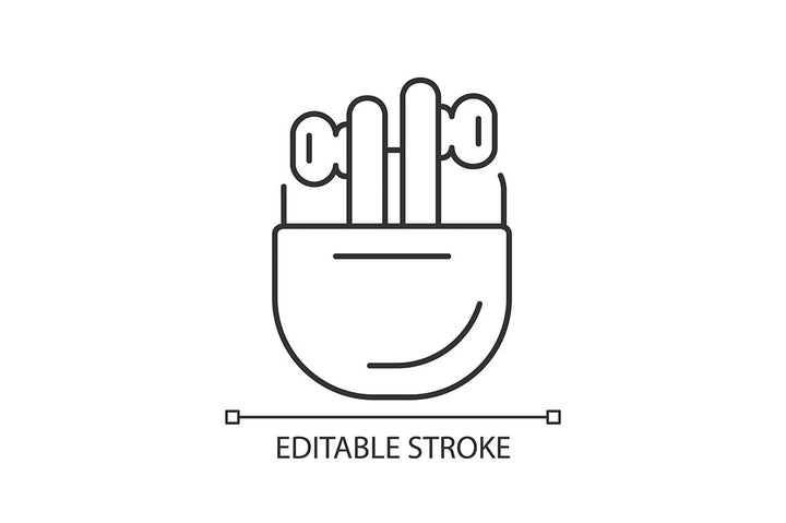 Different types of headphones linear icons set for dark and light mode