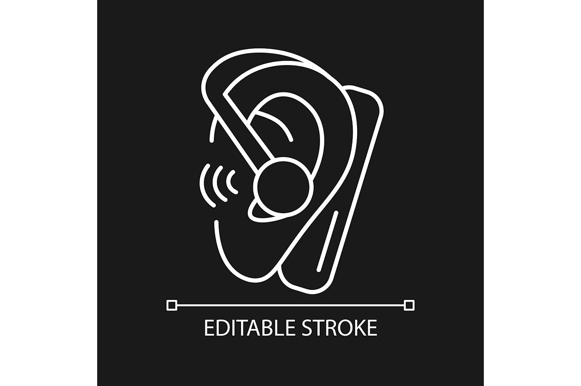 Different types of headphones linear icons set for dark and light mode
