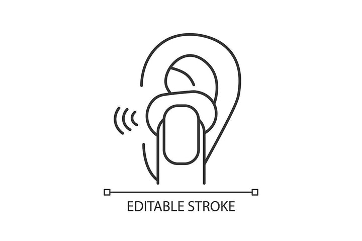 Different types of headphones linear icons set for dark and light mode