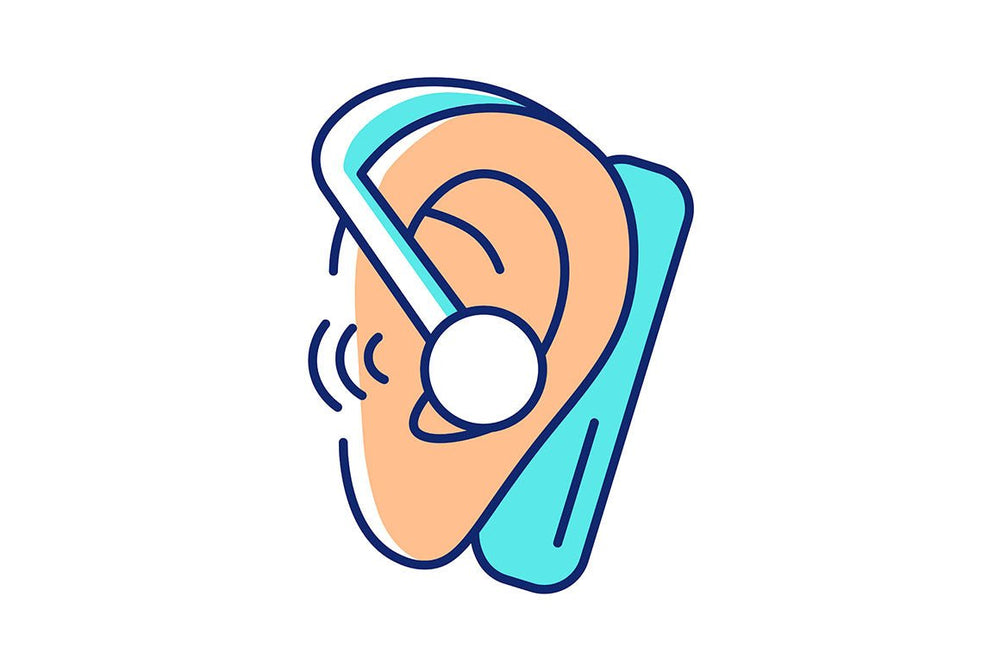 Different types of headphones RGB color icons set