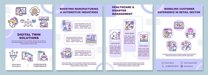 Digital twin brochure template