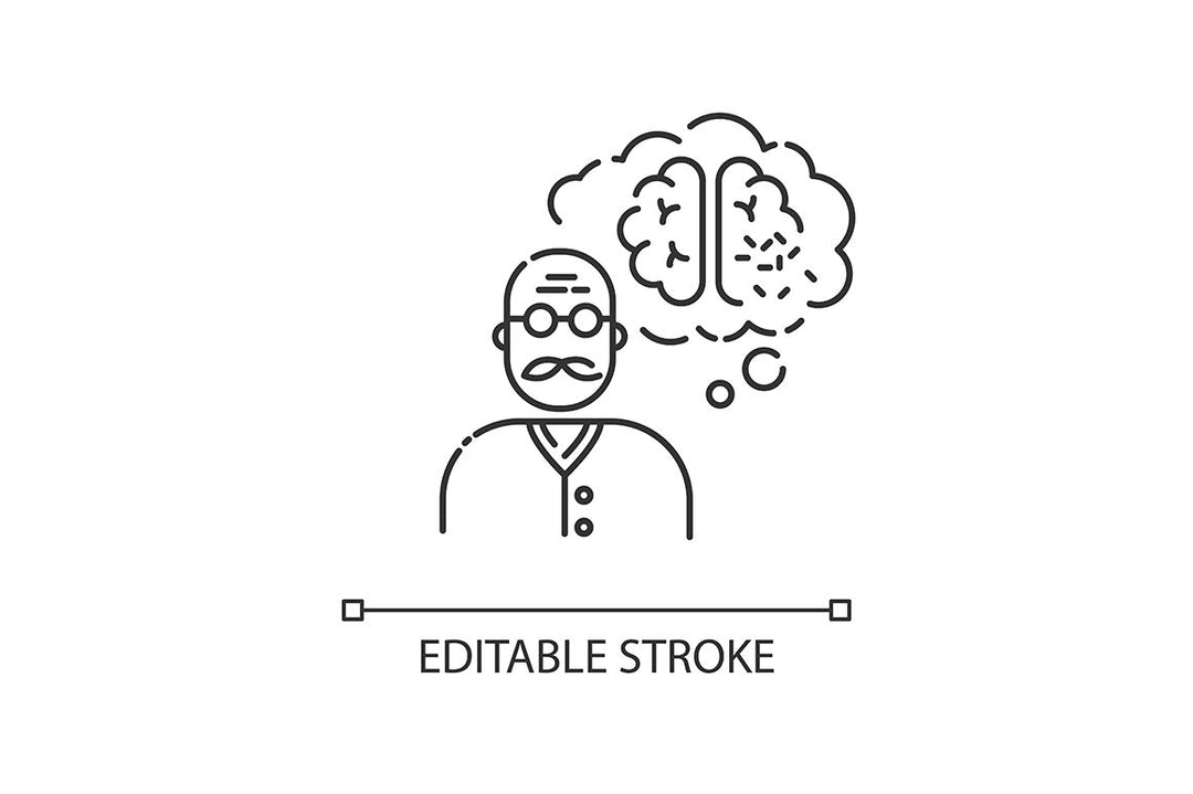 Disability types linear icons set