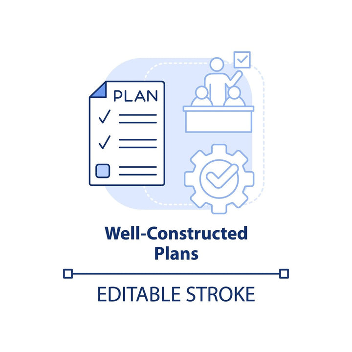 Diversity and inclusion blue concept icons set