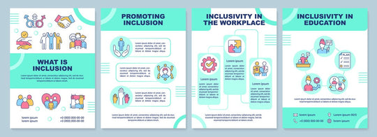 Diversity and inclusion brochure template set