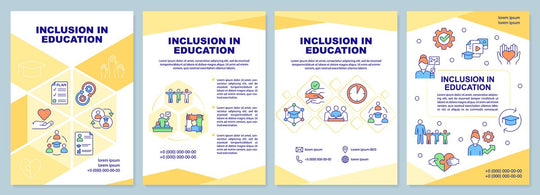 Diversity and inclusion brochure template set