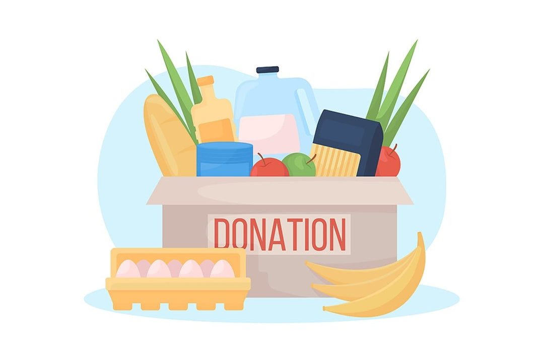 Donation box 2D vector isolated illustration set