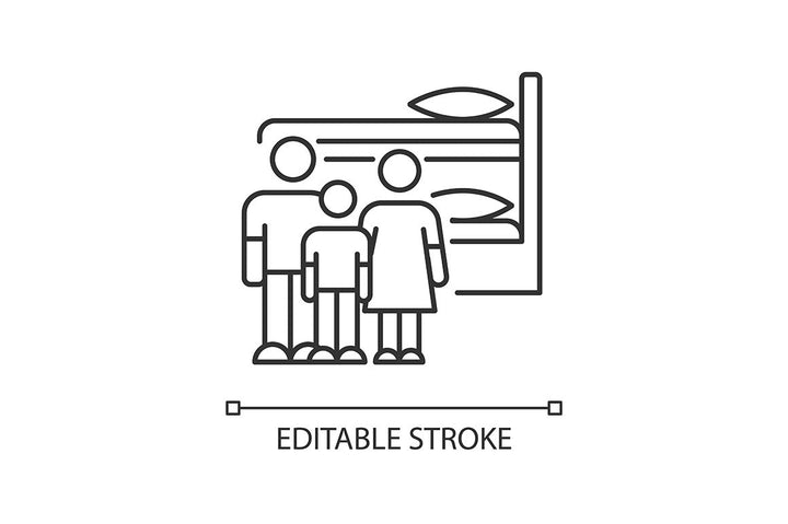 Dormitory pixel perfect linear icons set