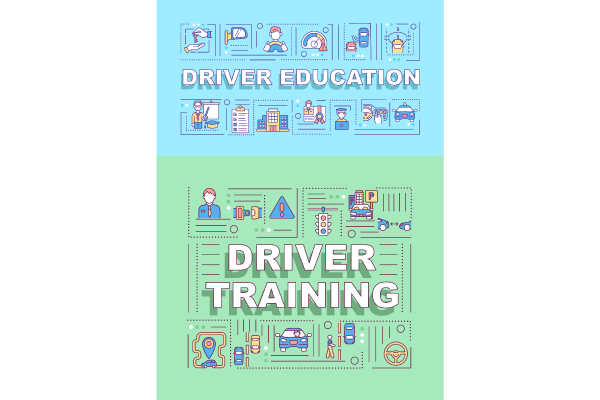 Driver Education Word Banner Bundle