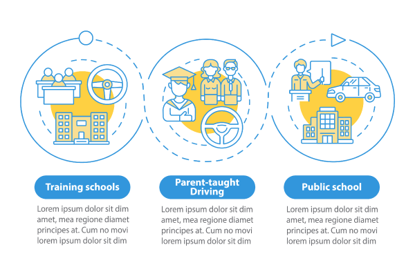 Driving School Infographic Bundle