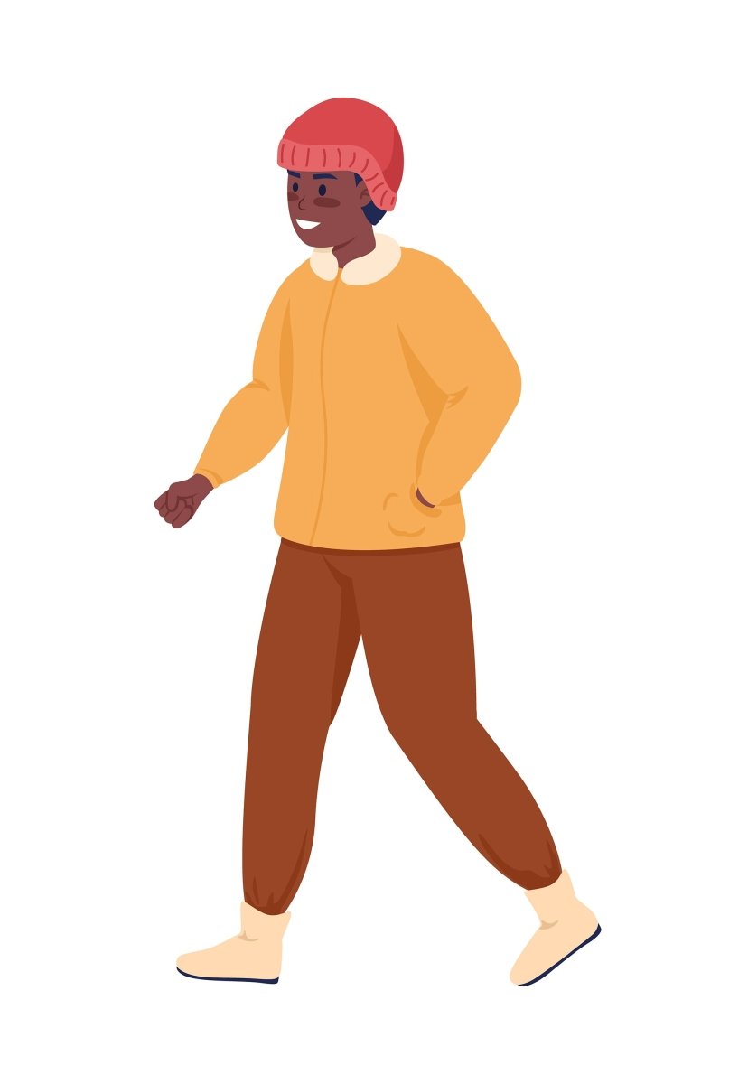 Dynamic figures flat color vector characters set