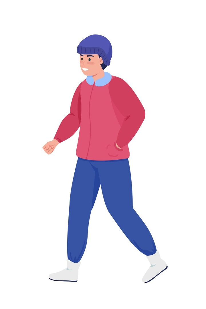 Dynamic figures flat color vector characters set
