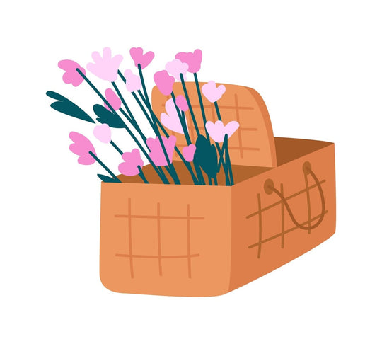 Easter celebration flat color vector detailed object set