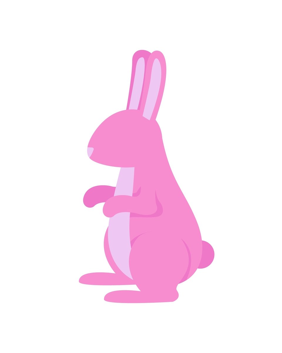 Easter celebration flat color vector detailed object set