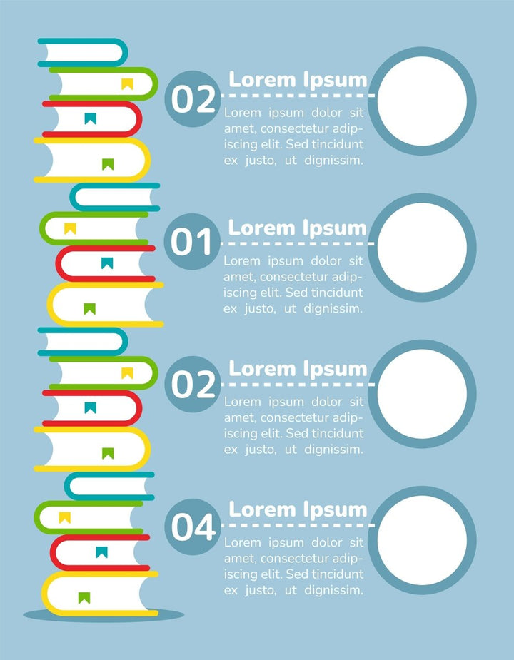 Education infographic chart design template bundle