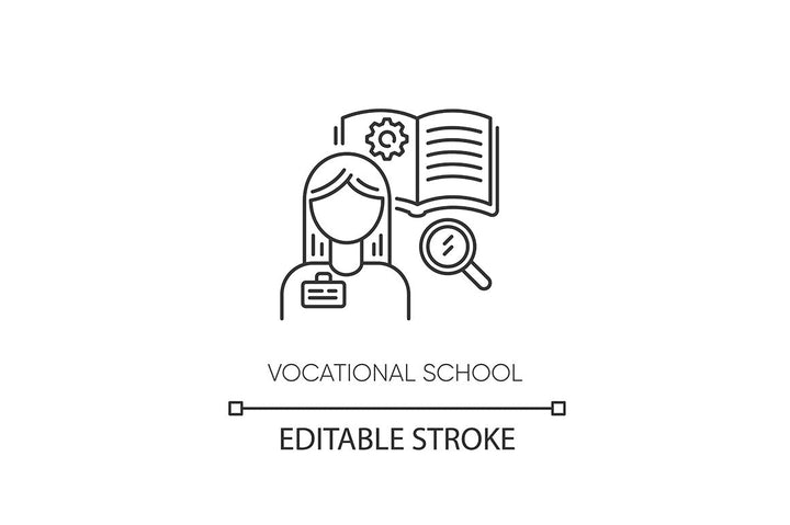 Education pixel perfect linear icons set