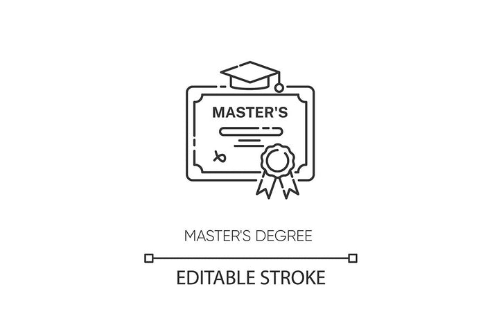 Education pixel perfect linear icons set