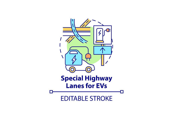 Electric Vehicle Icons Bundle