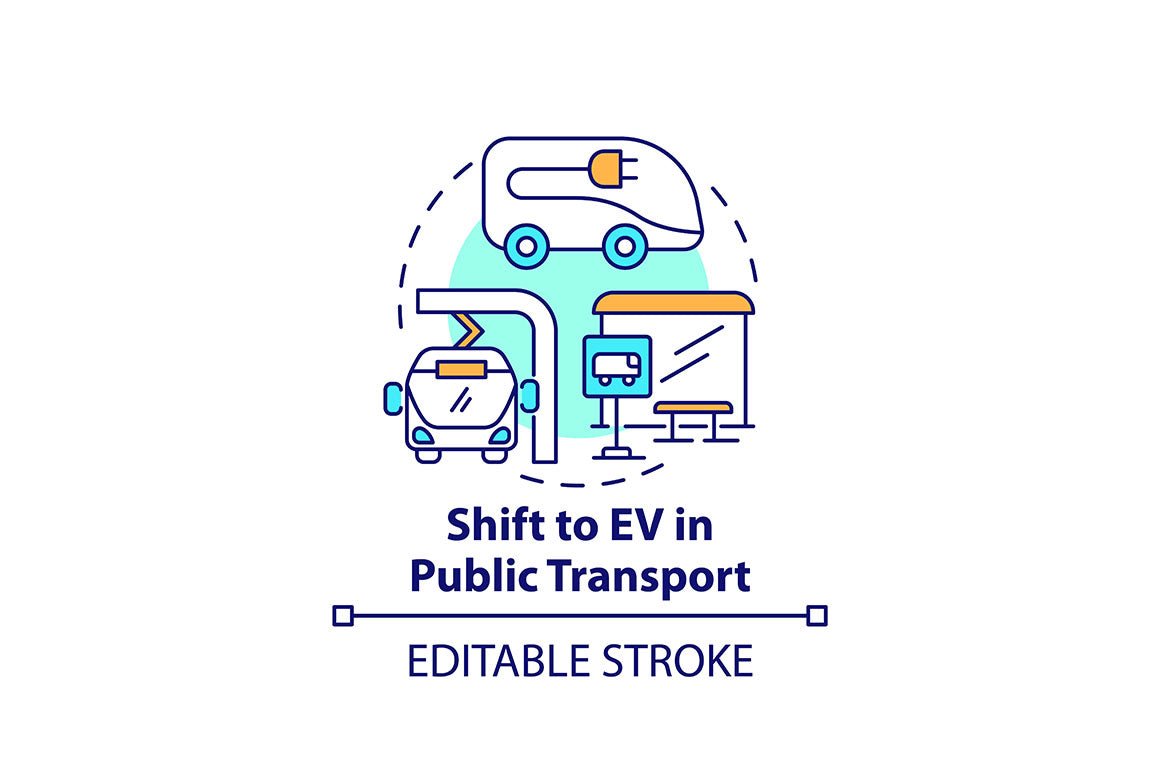Electric Vehicle Icons Bundle
