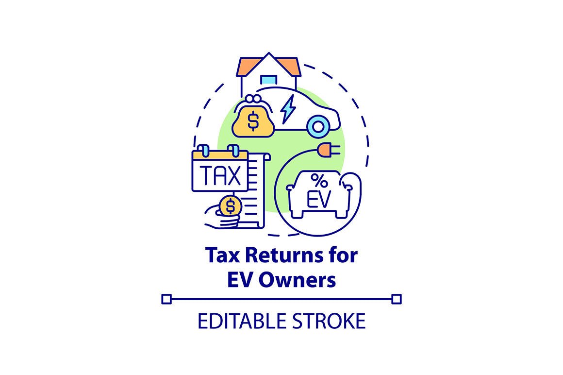 Electric Vehicle Icons Bundle