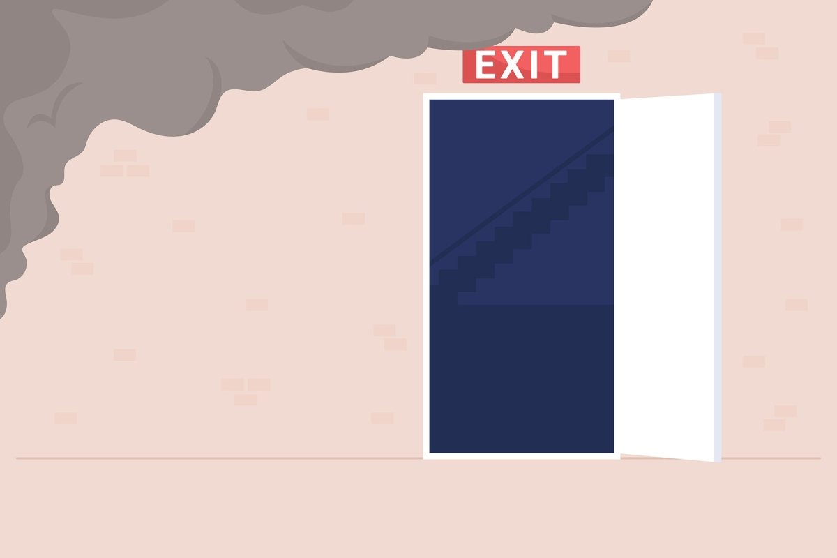 Emergency situation color vector illustrations set