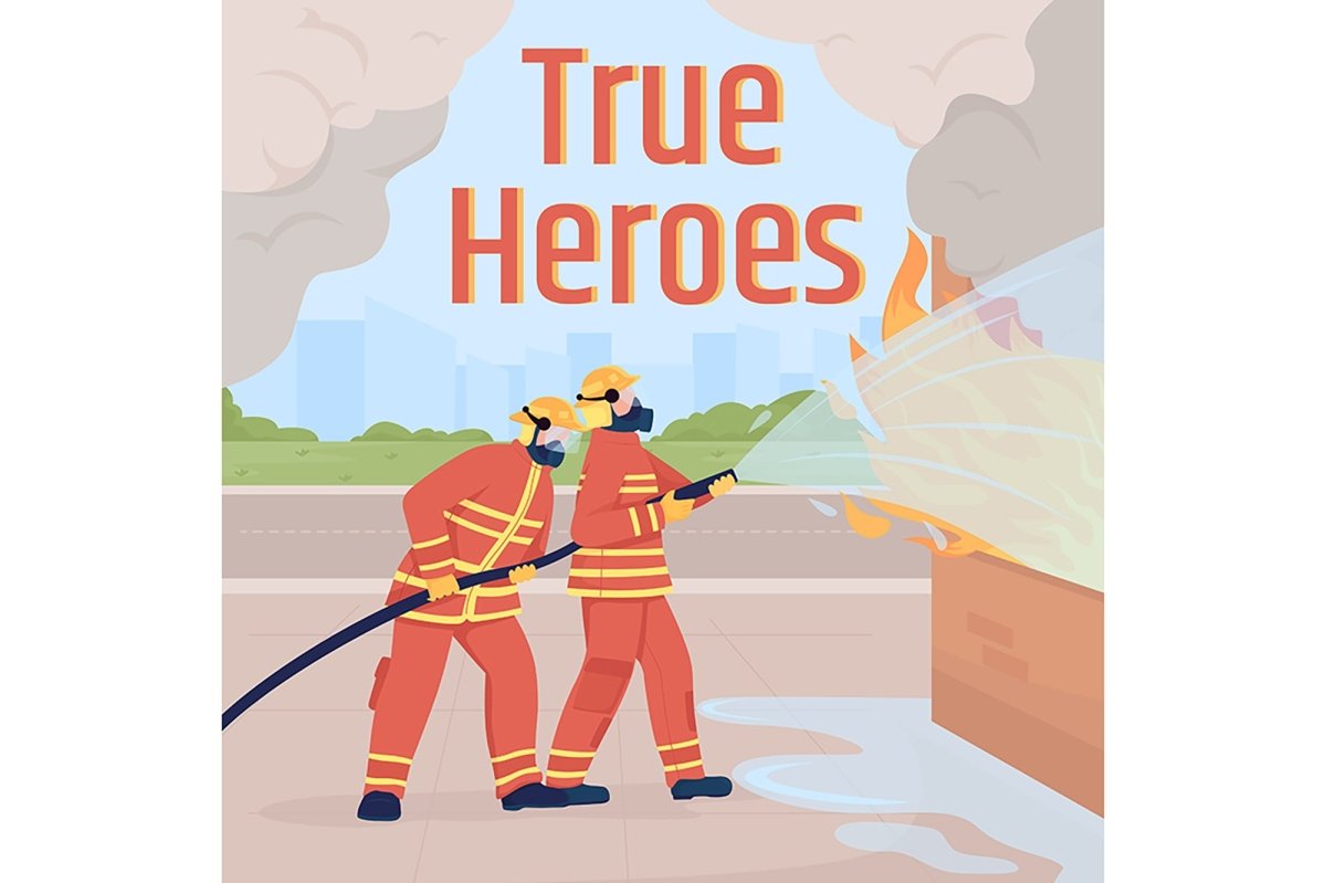 Emergency situation vector template set