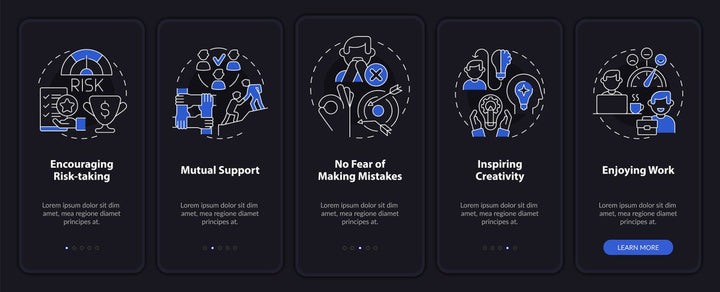 Employee engagement mobile app screen bundle