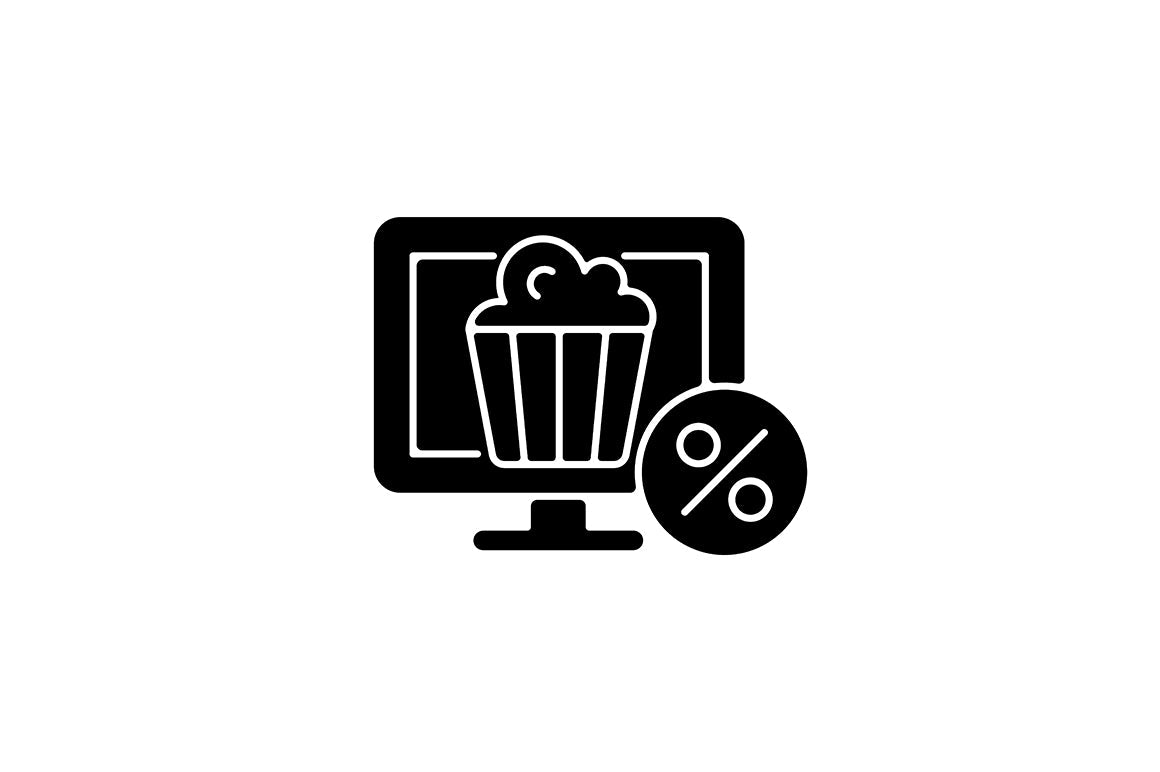 Employee perks and bonuses black glyph icons set on white space