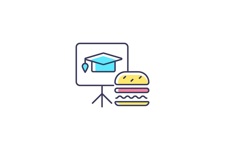 Employee perks and bonuses RGB color icons set