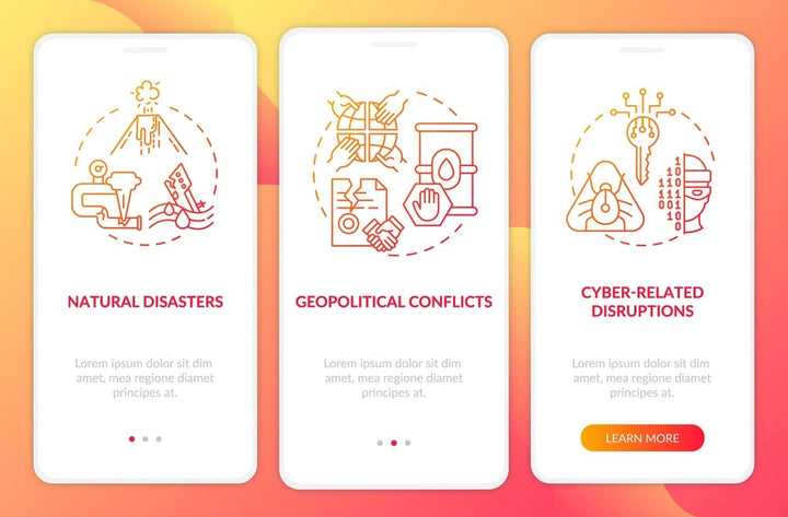 Energetic security onboarding mobile app page screen bundle