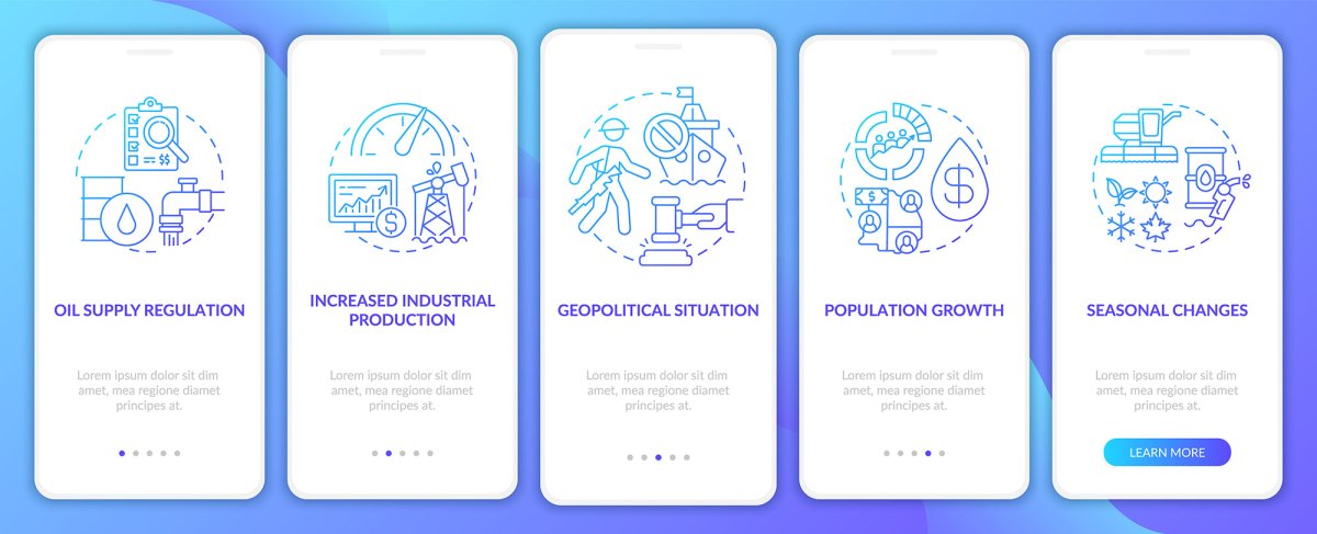 Energetic security onboarding mobile app page screen bundle