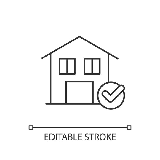 Energy efficiency linear icons set