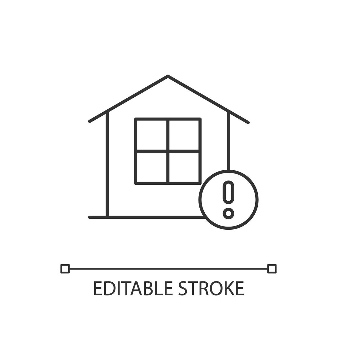 Energy efficiency linear icons set