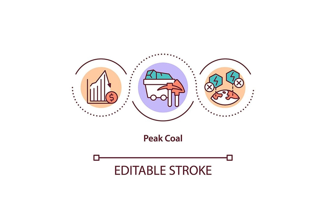 Energy security concept icon set