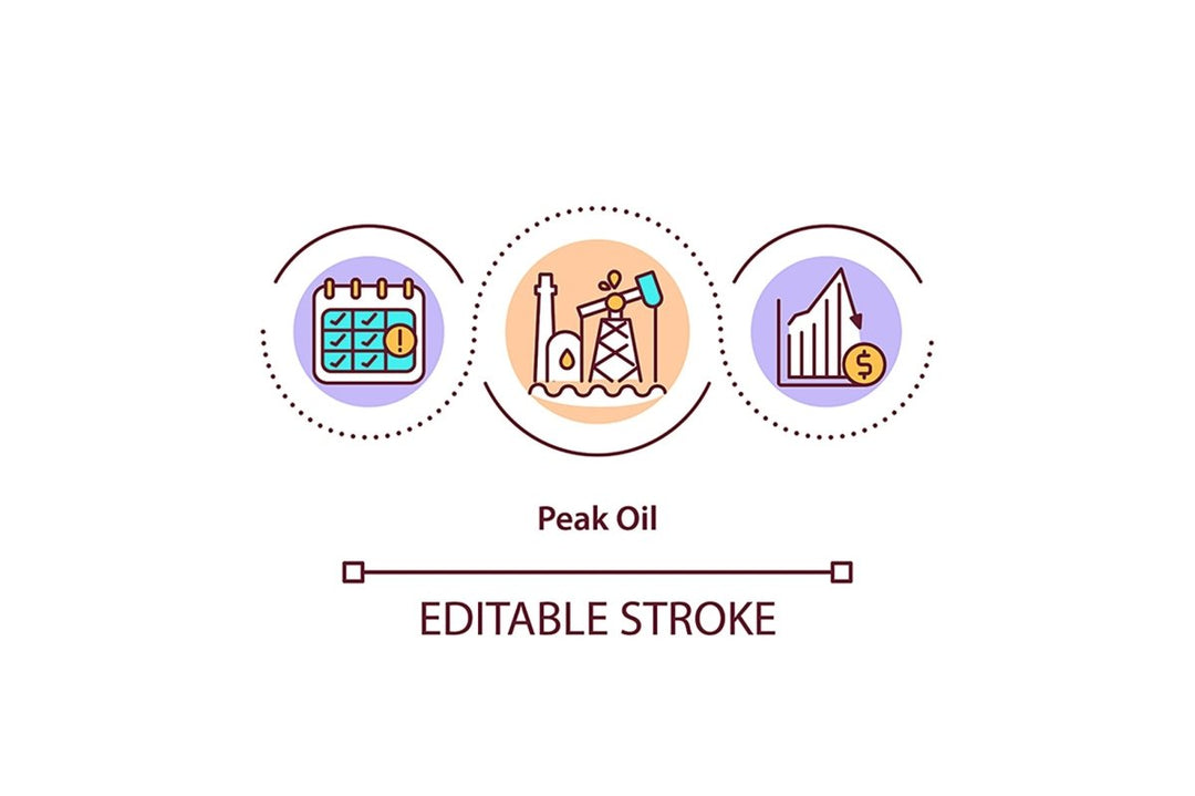 Energy security concept icon set