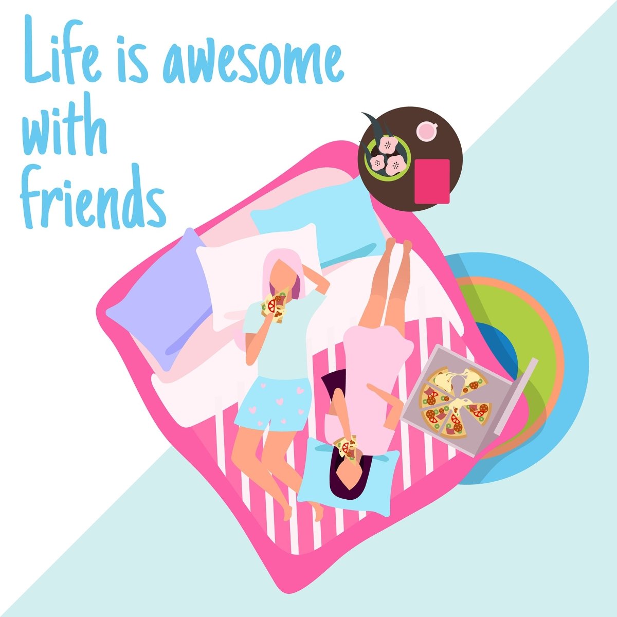 Enjoy time together social media post mockup