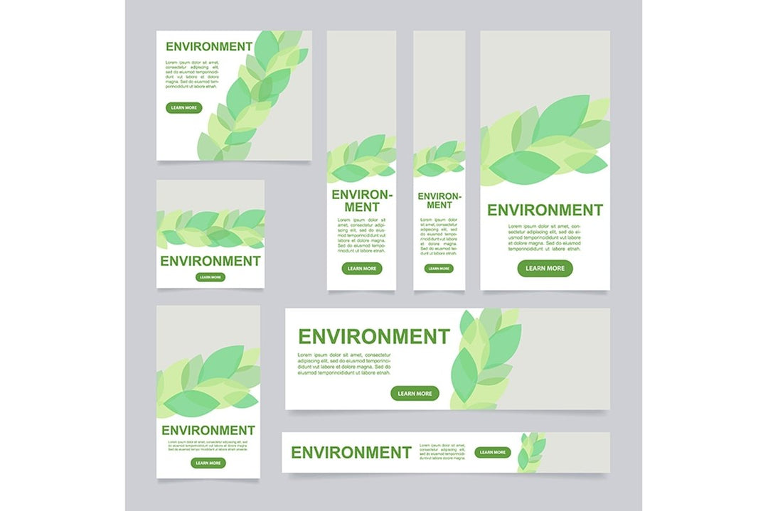 Environment web banner template bundle