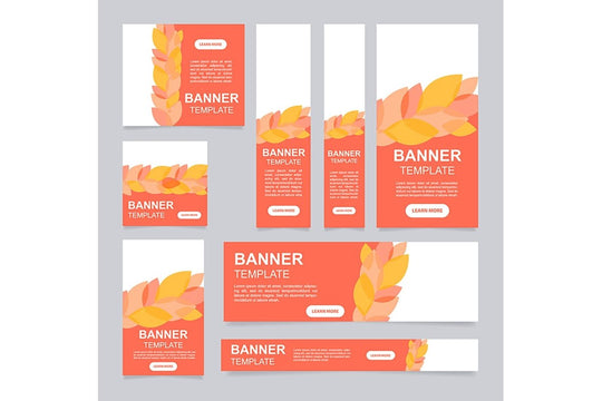 Environment web banner template bundle