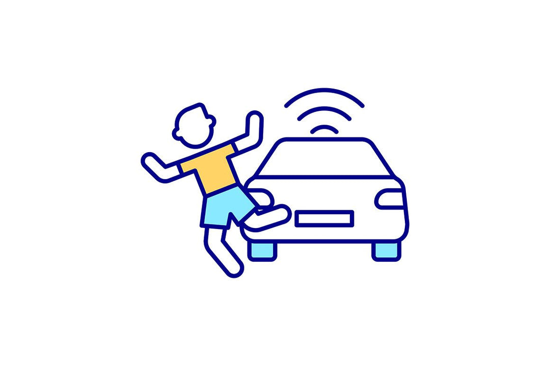 EV features RGB color icons set