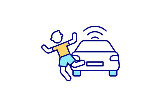 EV features RGB color icons set