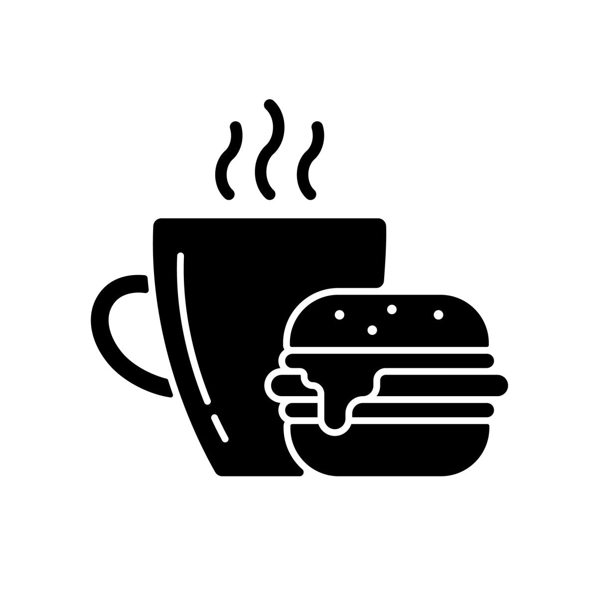 Everyday routine black glyph icons set on white space