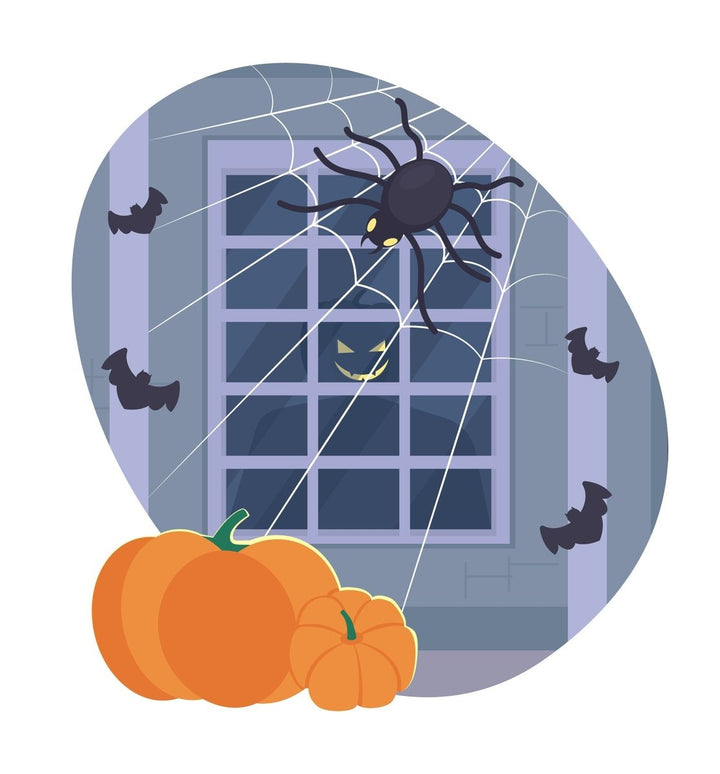 Evil smiling jack o lantern 2D vector isolated illustration