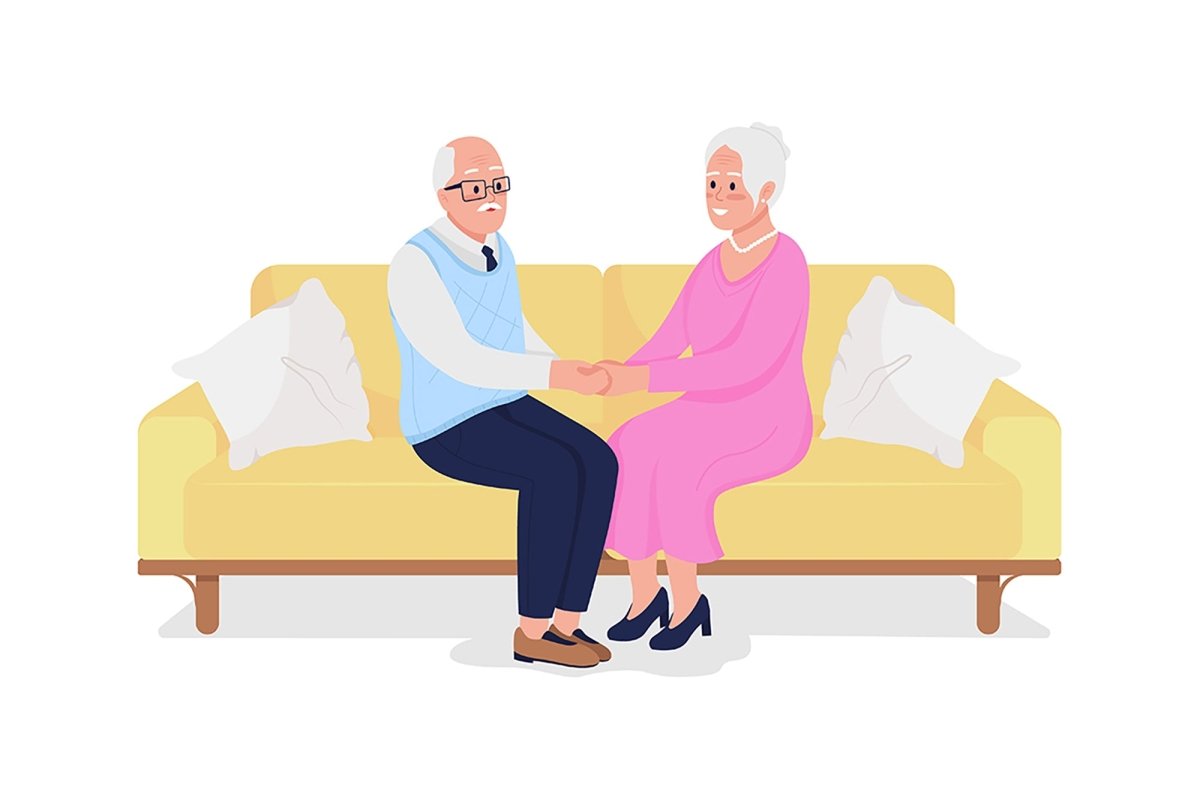 Expressing love flat color vector characters set