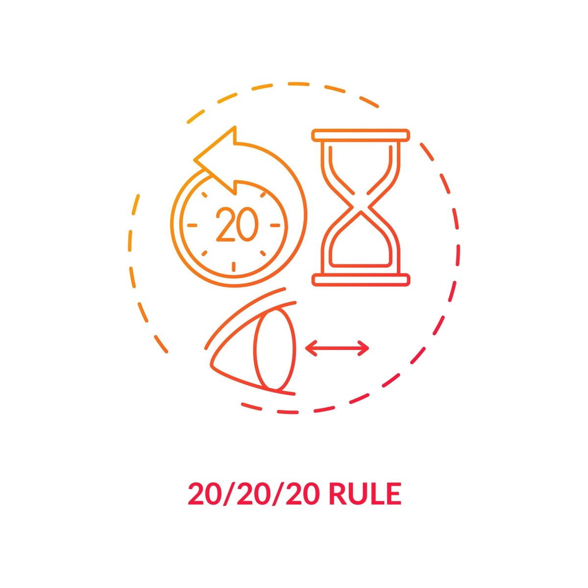 Eye health concept icons bundle