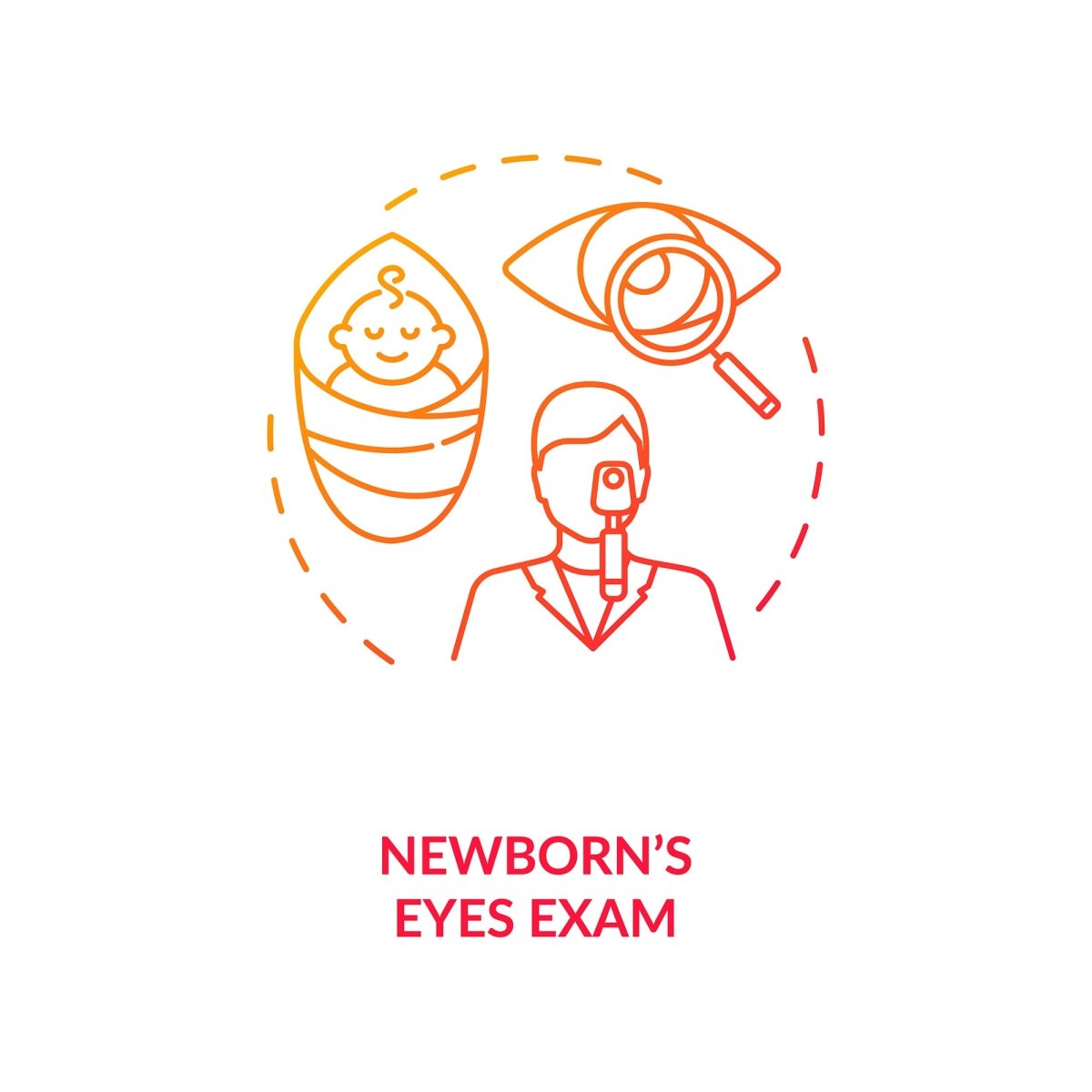Eye health concept icons bundle