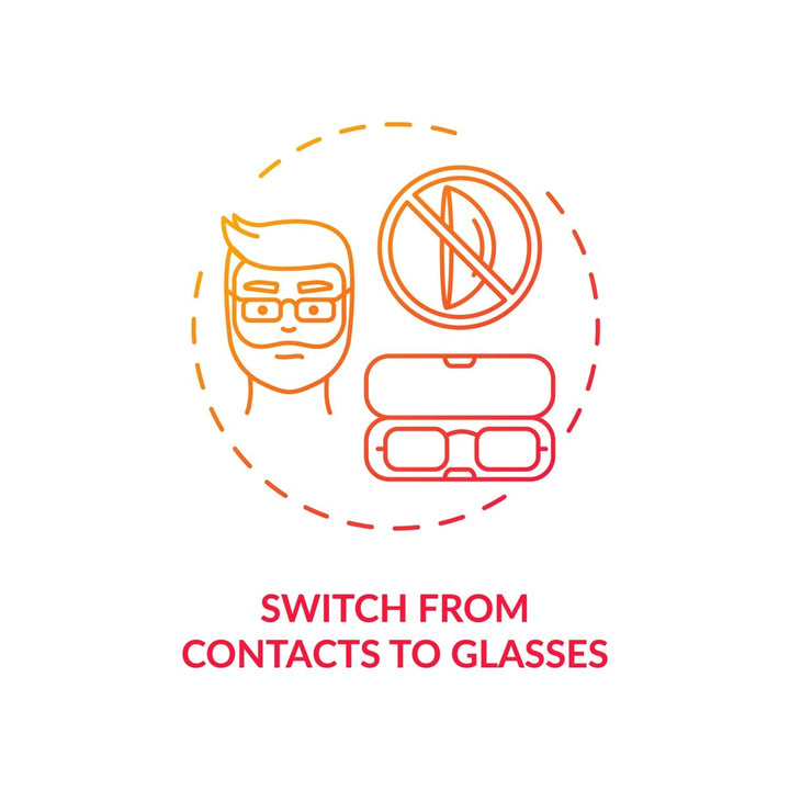 Eye health concept icons bundle