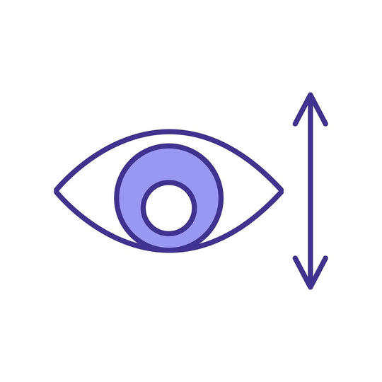 Eye health RGB color icons set