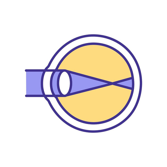 Eye health RGB color icons set